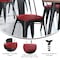 Flash Furniture 4PK Red Poly Resin Seats for Stools & Chairs, 4PK 4-JJ-SEA-PL01-RED-GG - alternate 10